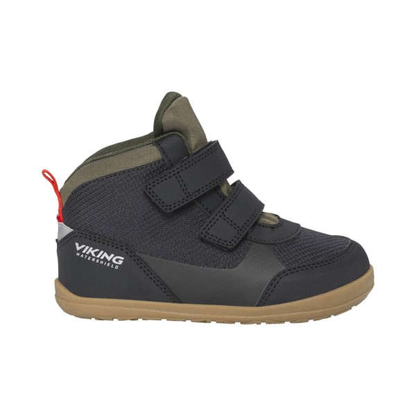 Otroški čevlji Aspen Barefoot Mid WP 2V Black